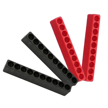 שחור אדום מברג אחסון מברג אחסון קל לארגן פלסטיק 1/4ס מ הקס 10 חורים 1/4ס מ הקס כלי