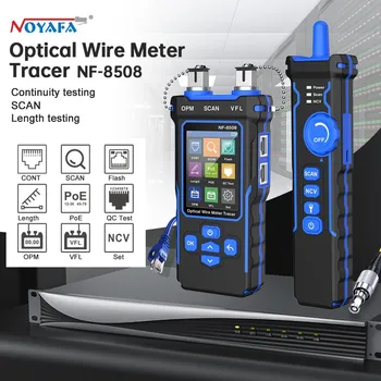 NOYAFA NF-8508 כבל הרשת הבוחן LCD דיגיטלי נטענת רשת קו Finder חוט Tracker פו בודק אופטי חוט מטר