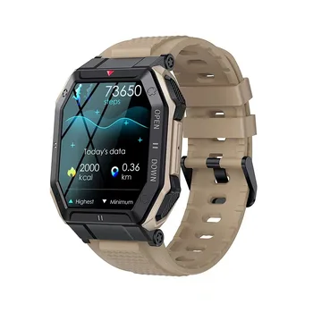 1.85 אינץ שעון חכם גברים 2022 Bluetooth שיחה 350mAh 24H בריא צג חיצוני IP68, עמיד למים צבאי Smartwatch ממליץ