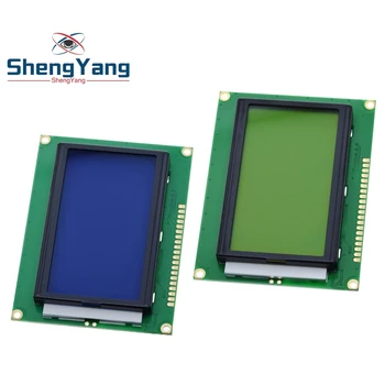 TZT 128*64 נקודות LCD מודול 5V מסך כחול 12864 LCD עם תאורה אחורית ST7920 מקבילית LCD12864 עבור arduino