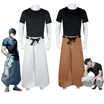 אנימה Jujutsu Kaisen Cosplay תלבושות לגברים Fushiguro Toji תלבושות למבוגרים מקסימום מכנסיים מסיבת ליל כל הקדושים המדים