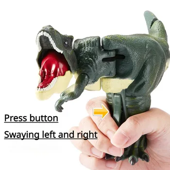חדש כף יד לחץ על אוטומטי סווינג ביס סימולציה מודל טי-רקס, דינוזאור יצירתי צעצוע של ילדים מתנת חג המולד