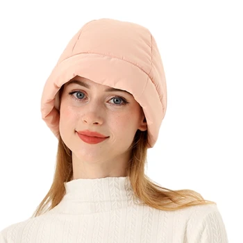 לעבות קל דלי הכובע על אישה Windproof עיצוב דלי כובע למבוגרים בני נוער החורף להתחמם למטה מלא הכובע