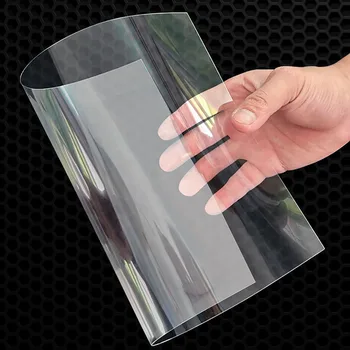 PVC צלחת גבוהה פלסטיק שקופה לוח פלסטיק קשיח גיליון דק צלחת על מסגרת התמונה DIY בעובי 0.3/.4/0.5/0.8/1/1.2/2 מ 