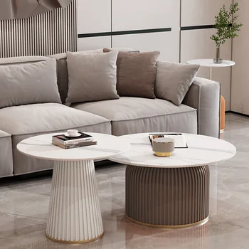 עגולים עץ יוקרה קפה, שולחנות סלון מודרני מינימליסטי שולחנות קפה נורדי הביתה מסה דה Centro De סאלה רהיטים