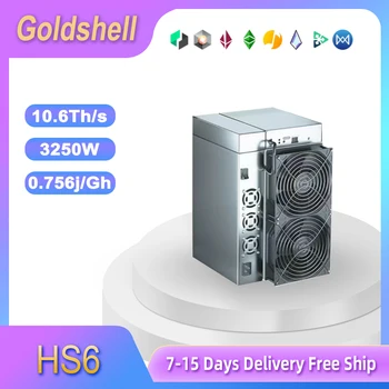Goldshell HS6 לחיצת&Blake2B-Sia כורה 4.3 ה Asic אנוסים מכונה עם ספק כוח כלול