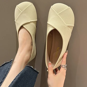 נשים נעליים שטוחות סנדלים 2023 אופנה מגמה חדשה מזדמנים שמלת בלט נעלי קיץ יוקרה רדוד נוח נעלי הליכה Mujer Zapatillas