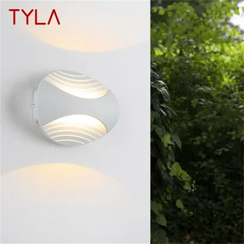 טיילה קיר חיצוני גופי תאורה מודרניים לבן עמיד למים LED מנורת הביתה מרפסת מרפסת וילה חצר