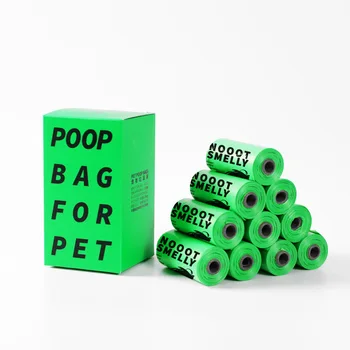 מתכלה מחמד שקית זבל 10 רול הכלב איסוף שקית ניידת לחיות מחמד PE חומר פתיחה באג חם מכירה