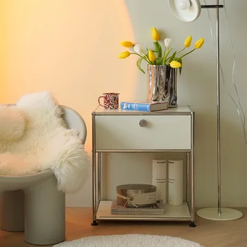 הסלון מגירת השידה בחדר השינה מודרני מינימליסטי מדף אחסון טלוויזיה בצד ארון נירוסטה ניידים Muebles רהיטים