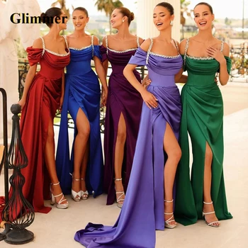 גלימר פשוטה שמלת ערב רצועות ספגטי הרשמית שמלות לנשף להתאמה אישית צבעים Abendkleider Vestidos דה גאלה עבור נשים 2023