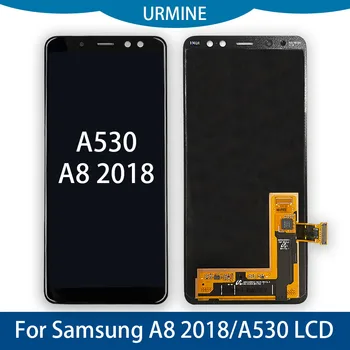 A530 A530F A530F/DS תצוגת מסך עם מסגרת עבור Samsung Galaxy A8 2018 תצוגת Lcd מסך מגע דיגיטלית הרכבה החלפה