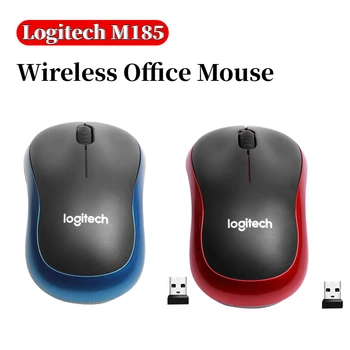 Logitech M185/M330 עכבר אלחוטי 1000DPI 2.4 Ghz אופטי ארגונומי שקט עכברים עבור Office הביתה באמצעות מחשב/מחשב נייד משחקים עכבר