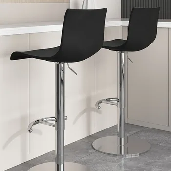 מודרני מתכת, כסאות בר למטבח בר כסאות משענת מתכווננת גבוהה צואה אור יוקרה ביתיים כסאות בר למטבח