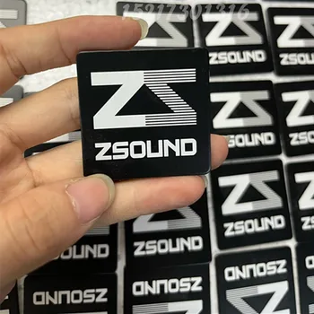 אוניברסלי Zsound מתכת אלומיניום שילוט סימן OEM הלוגו שלט עבור אודיו מגבר רמקול רמקול הורן 40*40 מ 