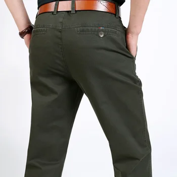 ICPANS ג ' ינס Mens מכנסיים מזדמנים כיסים כותנה מטען גברים שחורים צבא זכר מכנסיים סתיו Pantalon Homme גדולה בגודל 40 42 44
