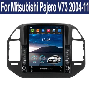 עבור טסלה סגנון 2 Din אנדרואיד 12 רדיו במכונית על Mitsubishi Pajero V60 V68 V73 2004-2011 מולטימדיה נגן וידאו GPS סטריאו, מצלמה