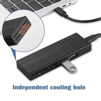 .2 NVMe SSD מארז מתאם בחינם כלי אלומיניום כיסוי USB3.0 סוג C-10Gbps כדי NVMe PCIe מארז חיצוני