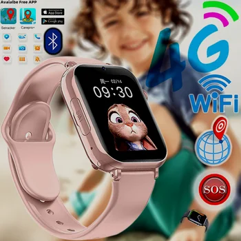 4G כרטיס ה Sim-ילדים Smartwatch Bluetooth WIFI וידאו צ ' אט לצפות עם WeChat GPS Tracker צופה מרחוק לפקח על הילד לביש