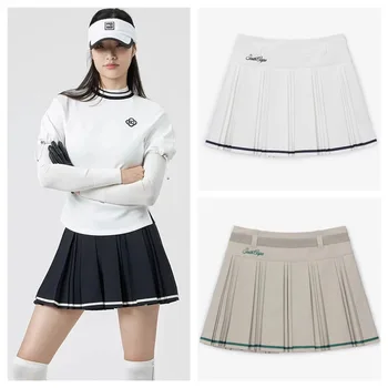 גולף נשים את הלבוש הקוריאני הקיץ ספורט תחת כיפת השמיים חצאית קצרה אופנה חדשה בגיל הפחתת שטחי קפלים החצאית
