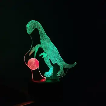 סוגים של ציפור הפה 3d אור חזותי לילה אור יצירתי 7 צבע מגע טעינה Led 3d המנורה מתנה אווירה ילדים המנורה
