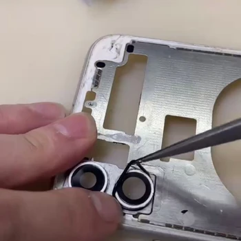 100 יח ' טבעת גומי ליד מוקדש חור גדול בחזרה זכוכית תיקון החלפה עבור Iphone 11 Pro Max X/XS מצלמה אנטי אבק