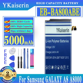 YKaiserin 5000mAh EB-BA800ABE סוללה עבור סמסונג גלקסי A8 A8000 A800F A800S A800YZ Batteria + כלים חינם
