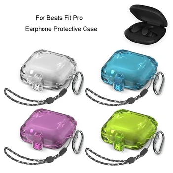 מגן תיק נשיאה Shockproof תואם עבור BeatsFit אוזניות Dustproof דיור רחיץ טעינה תיבת שרוול