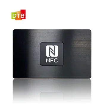 High-end מותאם אישית RFID מתכת כרטיסים חכמים עם קוד Qr Nfc 4k זהב Nfc מתכת כרטיס ביקור