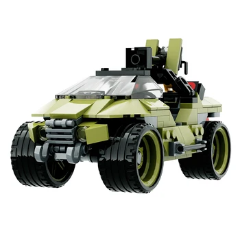 MOC צבאי ההילה Warthdoged M12 כוח יישום רכב אבני הבניין סיור רכב משוריין לבנים צעצוע ילדים מתנה