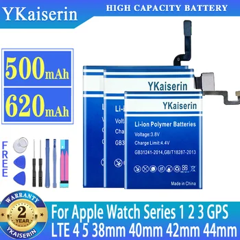 YKaiserin סוללה עבור השעון של אפל iWatch סדרה 1 2 3 GPS + LTE 4 5 Series1 Series2 Series3 Series4 Series5 38מ 