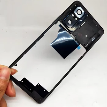 Xiaomi Redmi Note 10 Pro 4G M2101K6G התיכון מסגרת אמצע דיור לוח עם עדשת המצלמה חלקי חילוף