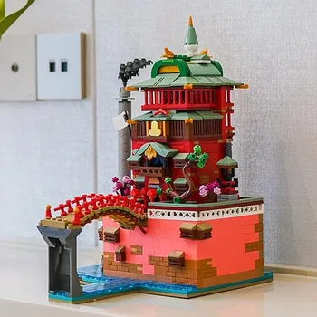1200pcs הטירה הנעה אבני בניין עיר הבית חלקיקים קטנים להרכבת דגם אנימה להבין את עיצוב צעצועים, מתנות למבוגרים, ילדים