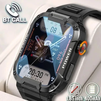 2023 גברים שעון חכם צבאי בריא לפקח AI קול Bluetooth שיחה כושר ספורט עמיד למים Smartwatch עבור IOS אנדרואיד הטלפון