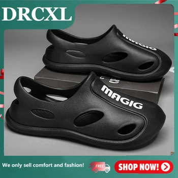 DRCXL גברים נעלי קיץ חלול נעלי אופנה חיצוני לנשימה נעלי ספורט מזדמנים זוג חוף סנדלים כפכפים נעלי נעלי בית