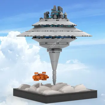 395PCS MOC קרב חלל סדרה ענן העיר בניין מודל ארכיטקטורה DIY יצירתיים Assemblys ילדים צעצועים מתנות יום הולדת