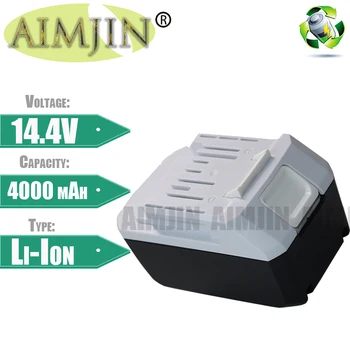 AIMJIN 14.4 V 4000mAh BL1413G נטענת Li-Ion סוללה עבור מקיטה BL1460G DC18WA DMR106 UH480D UH520D UM165D UR140D
