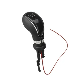 5 מהירות הילוך ידית משמרת עור מחלף הידית מקל עם תאורת LED אחורית עבור ביואיק Excelle GT/XT אופל אסטרה 09-14