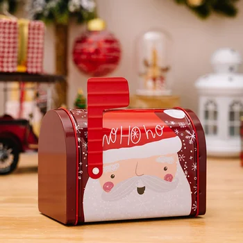 ממתקים בצנצנת חג המולד ביסקוויט מכולות ציוד אחסון קופסאות עוגיות סוכר מקרה Tinplate אלדר