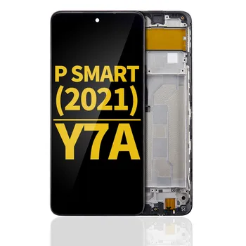 מסך LCD עם מסגרת החלפה עבור Huawei עמ ' חכם (2021) / Y7A (משופץ) (שחור)