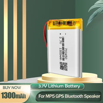 4-100PCS 703450 3.7 V סוללת ליתיום פולימר על אור LED כוח הבנק אוזניות Bluetooth רשמקול נטענת Batteria