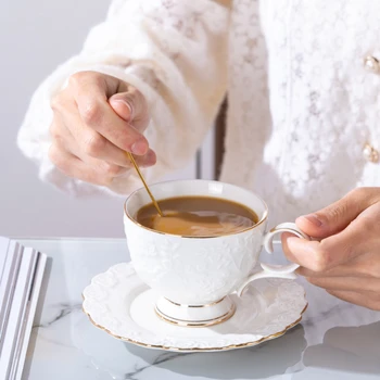 ציון גבוה המעודן קפה כוס תה של אחר הצהריים להגדיר סגנון אירופאי בניחוח תה שילוב כוס