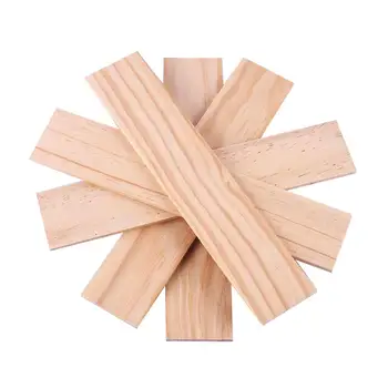 5pcs/set רצועות עץ מקלות חול שולחן DIY חומר הביתה מלאכות פרויקטים