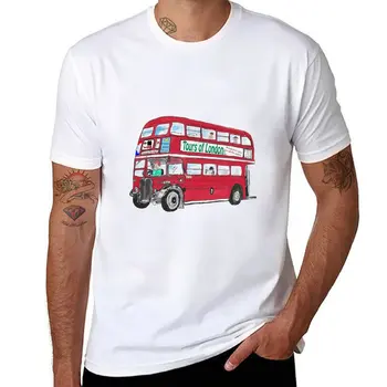 ניו לונדון אוטובוס חולצה נשגב חולצה tees mens גרפי חולצות מצחיקות