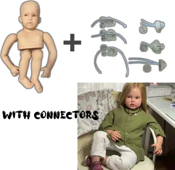 【עם מחברים】FBBD 36inch מחדש את הבובה קרסידה עם מטלית הגוף עם מחברים צבוע ערכת בובות לילדים