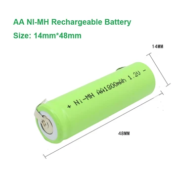 1.2 v AA NIMH סוללת עבור FS330 FS320 FS325 FS812 FS355 FS373 FS372 FS620 FLYCO סיד שייבר סוללת AA