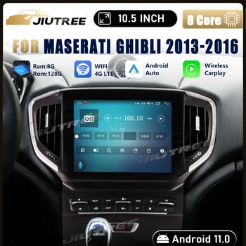 מעוקל מסך רדיו במכונית אנדרואיד 11 עבור מזראטי ג ' יבלי 2013 2014-2016 נגן מולטימדיה ניווט GPS סטריאו 5G WIFI Carplay