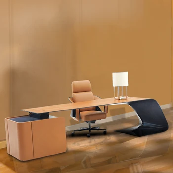 בסגנון איטלקי השולחן הבוס שולחן צבע מעצב אופנה יוקרתית אור יוקרה השולחן