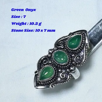 מקורי-הירח ירוק, אוניקס אמטיסט סיטרין Bronzite הטבעת