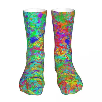 צבע להתיז גראנג ' יוניסקס חידוש גרביים בחורף גרביים עבות סריג רך מזדמן גרביים